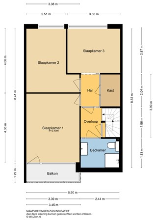 A. Anemastraat 12, 3354 AA Papendrecht - Plattegrond 1E - 2D - A. Anemastraat 12 te Papendrecht.jpg