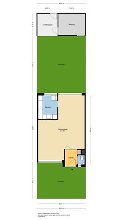 A. Anemastraat 12, 3354 AA Papendrecht - Plattegrond perceel - 2D - A. Anemastraat 12 te Papendrecht.jpg
