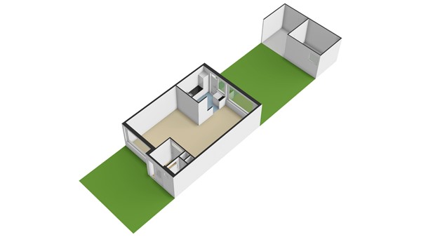 A. Anemastraat 12, 3354 AA Papendrecht - Plattegrond perceel - 3D - A. Anemastraat 12 te Papendrecht.jpg