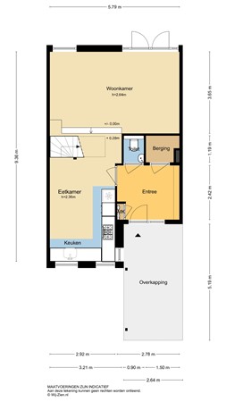 Grondmolen 94, 3352 CD Papendrecht - Plattegrond BG - 2D - Grondmolen 94 te Papendrecht.jpg
