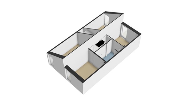 Grondmolen 94, 3352 CD Papendrecht - Plattegrond 1E - 3D - Grondmolen 94 te Papendrecht.jpg