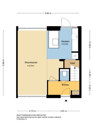 Papaverstraat 22, 2951 BR Alblasserdam - Begane grond 2D - Papaverstraat 22 te Alblasserdam.jpg