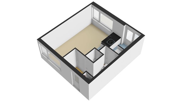 Papaverstraat 22, 2951 BR Alblasserdam - Begane grond 3D - Papaverstraat 22 te Alblasserdam.jpg