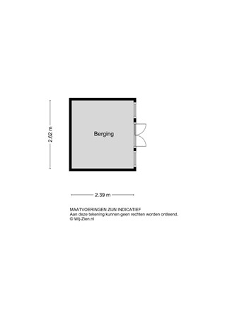 Papaverstraat 22, 2951 BR Alblasserdam - Berging 2D - Papaverstraat 22 te Alblasserdam.jpg