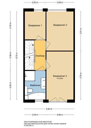 Lange Tiendweg 40, 3353 CW Papendrecht - Eerste verdieping 2D- Lange Tiendweg 40 te Papendrecht.jpg