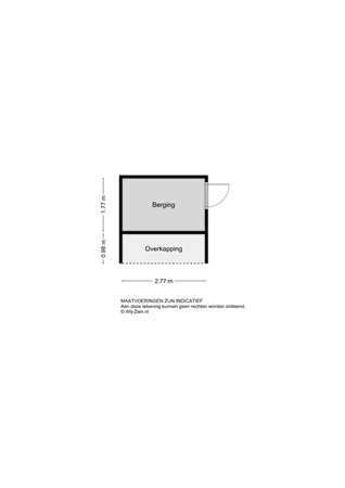 Lange Tiendweg 40, 3353 CW Papendrecht - Berging en overkapping 2D - Lange Tiendweg 40 te Papendrecht.jpg