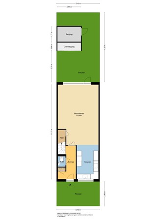Lange Tiendweg 40, 3353 CW Papendrecht - Plattegrond perceel - 2D - Lange Tiendweg 40 te Papendrecht.jpg