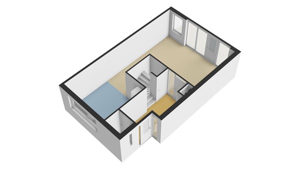 Fop Smitstraat 66, 2953 XG Alblasserdam - Plattegrond BG - 3D - Fop Smitstraat 66 te Alblasserdam.jpg