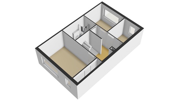 Fop Smitstraat 66, 2953 XG Alblasserdam - Plattegrond 1E - 3D - Fop Smitstraat 66 te Alblasserdam.jpg