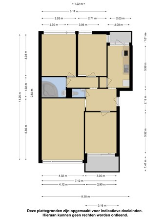 Floorplan - Stuart Millpad 41, 3076 RK Rotterdam