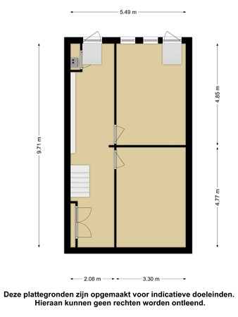 Floorplan - Verboomstraat 94b, 3082 JR Rotterdam