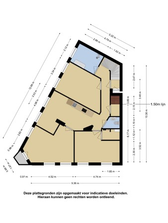 Floorplan - Wolphaertsbocht 319b-1, 3081 KE Rotterdam