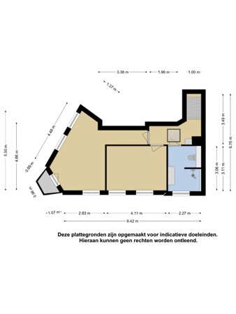 Floorplan - Wolphaertsbocht 319b-1, 3081 KE Rotterdam