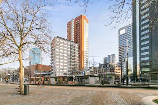 Verkocht onder voorbehoud: 3-kamer appartement van ca. 96 m2 pal aan Coolsingel, hartje centrum Rotterdam