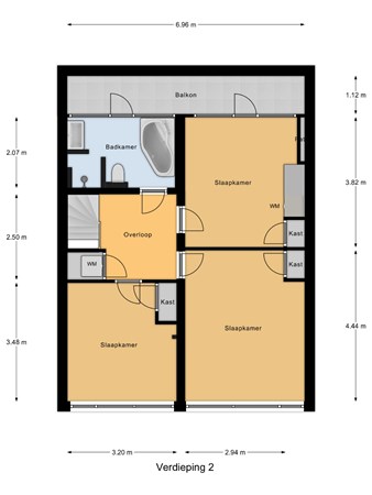 Floorplan - Lombardkade 48D, 3011 ZC Rotterdam