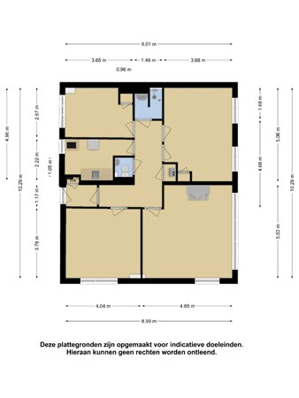 Floorplan - Slaak 144, 3061 CZ Rotterdam