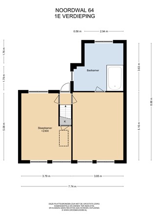 Floorplan - Noordwal 64, 4141 BR Leerdam