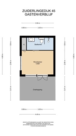 Floorplan - Zuiderlingedijk 45, 4161 BM Heukelum
