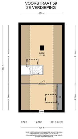 Floorplan - Voorstraat 59, 4153 AJ Beesd