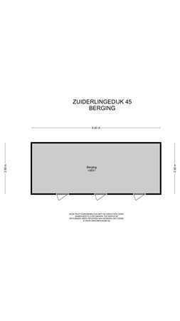 Floorplan - Zuiderlingedijk 45, 4161 BM Heukelum