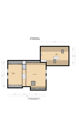 Floorplan - Haarsteeg 1, 2964 AE Groot-Ammers