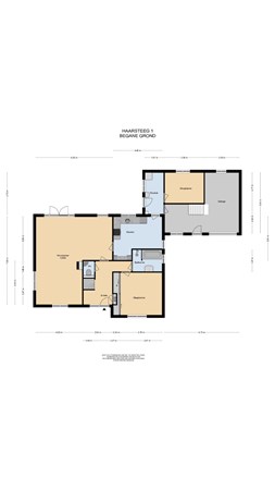 Floorplan - Haarsteeg 1, 2964 AE Groot-Ammers