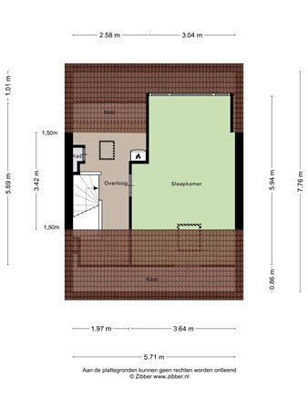 Kerkweg 52, 8024 AN Zwolle - 437207_2D_Tweede_verdieping_Kerkweg_52_Zwolle_03.jpg