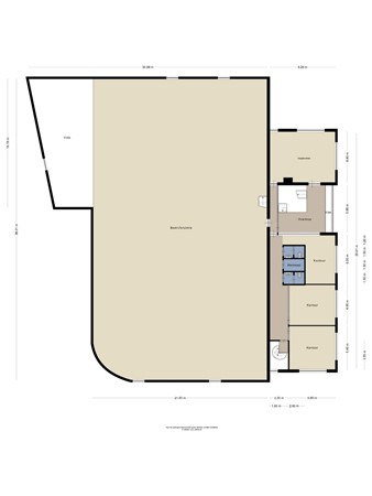 Floorplan - Denestraat 8, 5541 RL Reusel
