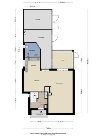 Floorplan - De Hoef 5, 5096 BJ Hulsel