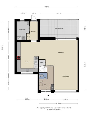 Floorplan - Van Den Boomstraat 18, 5521 VT Eersel