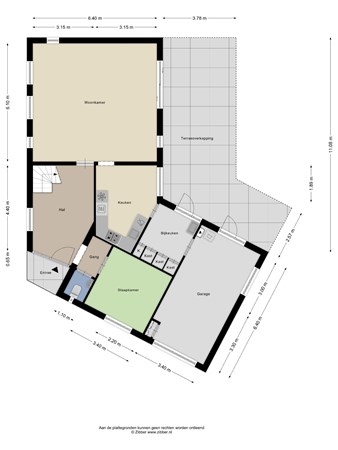 Floorplan - Akkerwinde 48, 5527 KE Hapert