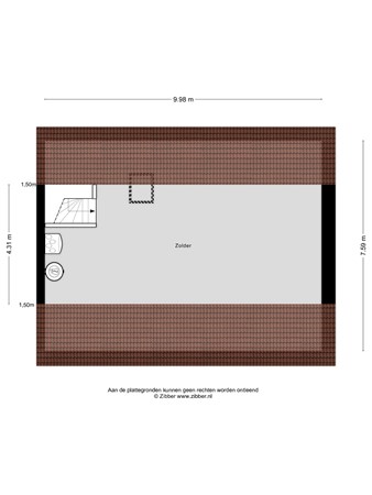 Floorplan - Vogelwikke 1E, 5531 KA Bladel