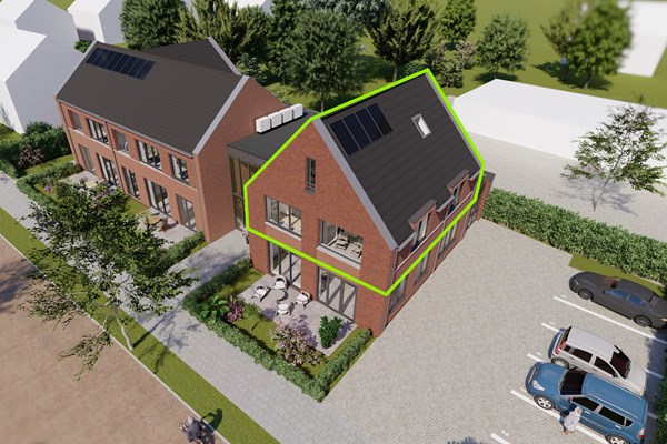 Verkocht: Rondom vrij gelegen nieuwbouw appartement gesitueerd op de 1e en 2e verdieping!