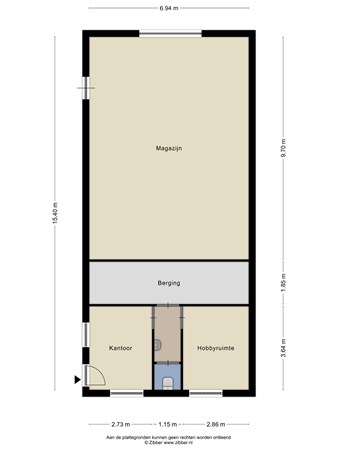 Floorplan - Denestraat 3, 5541 RL Reusel