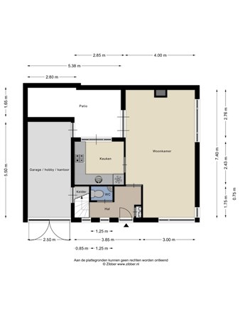 Floorplan - Pastoor van Arsplein 36, 5622 CJ Eindhoven