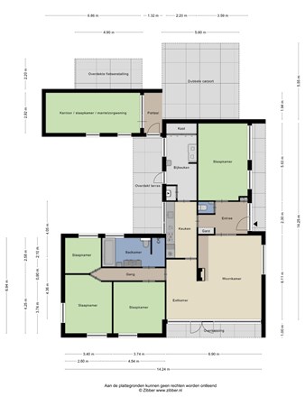 Floorplan - Veilig Oord 71, 5531 XD Bladel