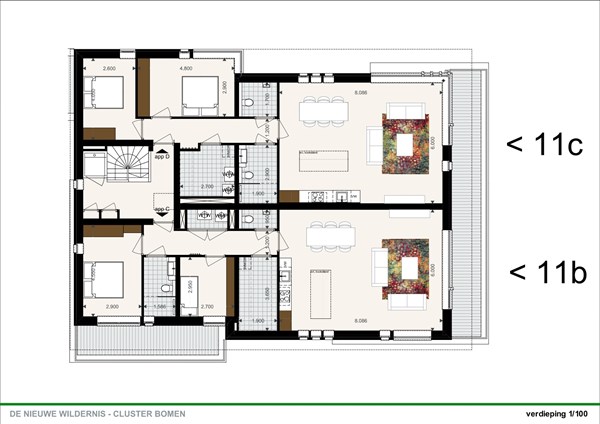 Floorplan - Burgemeester Gremstraat 11, 5527 MB Hapert