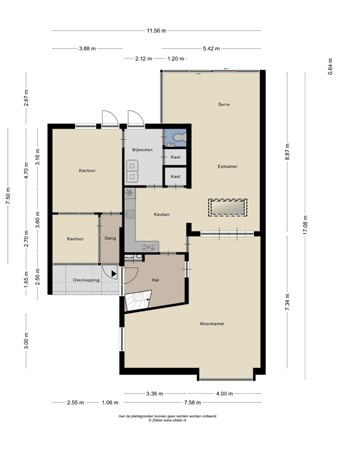 Floorplan - Europalaan 91, 5531 BG Bladel