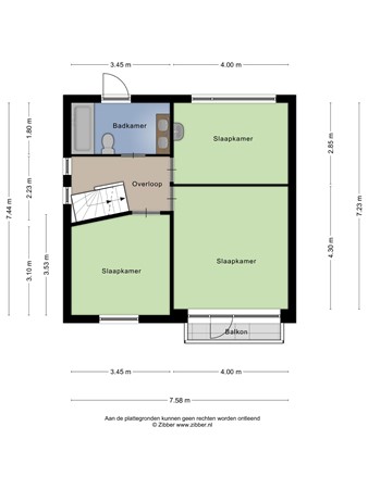 Floorplan - Europalaan 91, 5531 BG Bladel