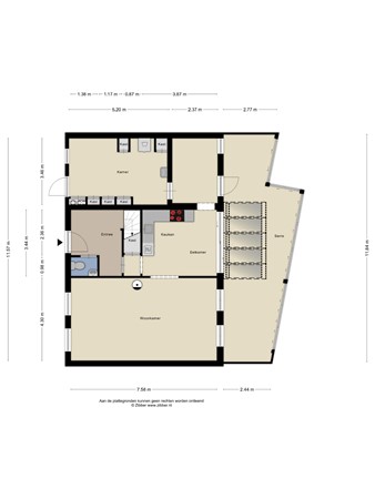Floorplan - Oranjestraat 40C, 5091 BM Oost-, West- en Middelbeers