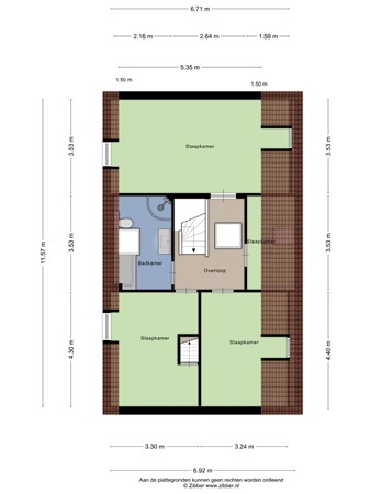 Floorplan - Oranjestraat 40C, 5091 BM Oost-, West- en Middelbeers