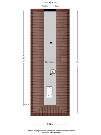 Floorplan - Oranjestraat 40C, 5091 BM Oost-, West- en Middelbeers