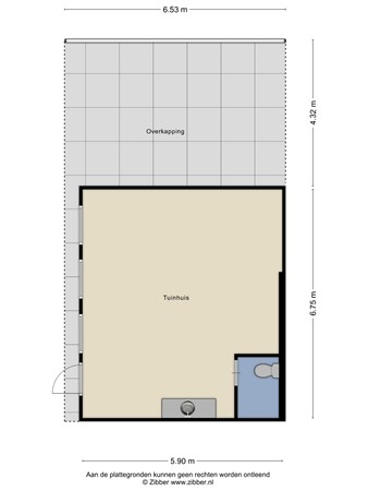 Floorplan - Oranjestraat 40C, 5091 BM Oost-, West- en Middelbeers