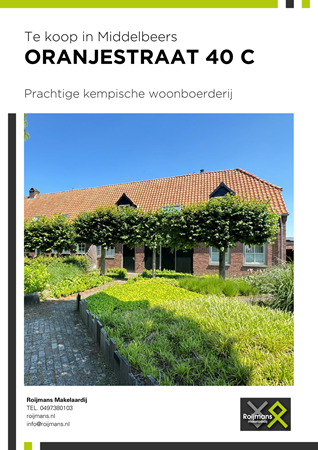 Brochure preview - Oranjestraat 40-C, 5091 BM OOST-, WEST- EN MIDDELBEERS (1)