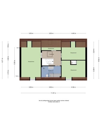 Floorplan - Oranjestraat 40C, 5091 BM Oost-, West- en Middelbeers