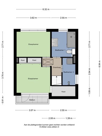 Floorplan - Molenstraat 22, 5527 GB Hapert