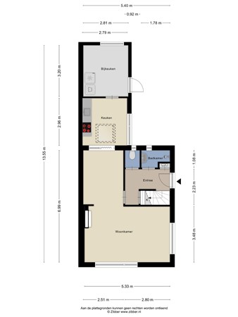 Floorplan - Hofstad 21, 5531 GB Bladel