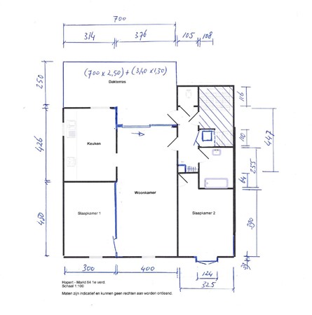 Floorplan - Markt 64, 5527 EN Hapert