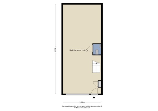 Floorplan - Fabrieksweg 1E, 5531 PP Bladel
