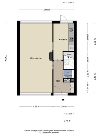 Floorplan - Boegent 12, 5541 TG Reusel